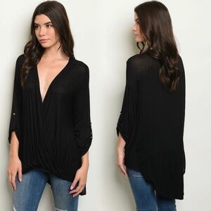 Mod Ref Chic Black Women's Tunic Top